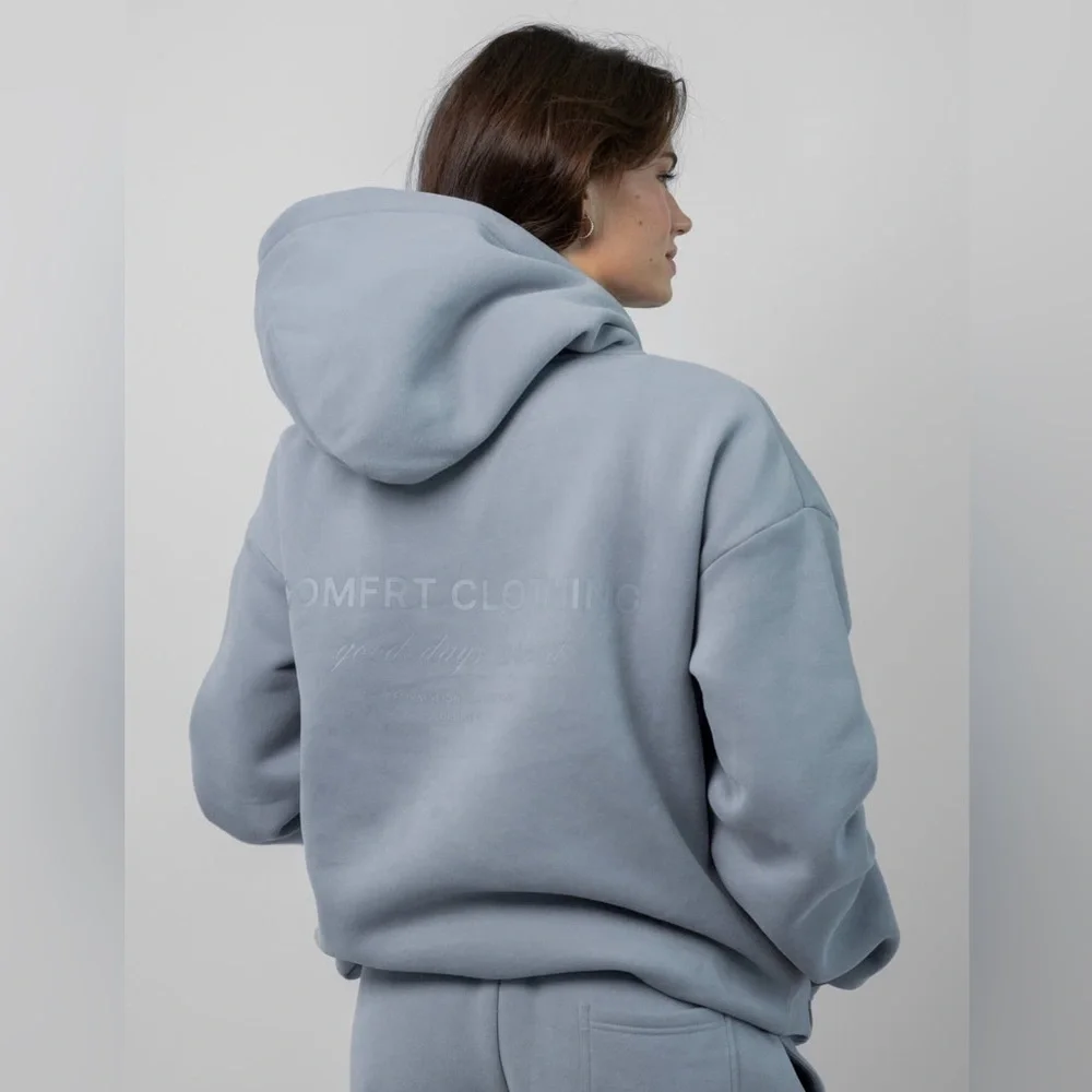 Comfrt Clothing Affirmation Collection‎ Vol 9 Zip Hoodie Blue Oversized 2XL - Picture 2 of 9